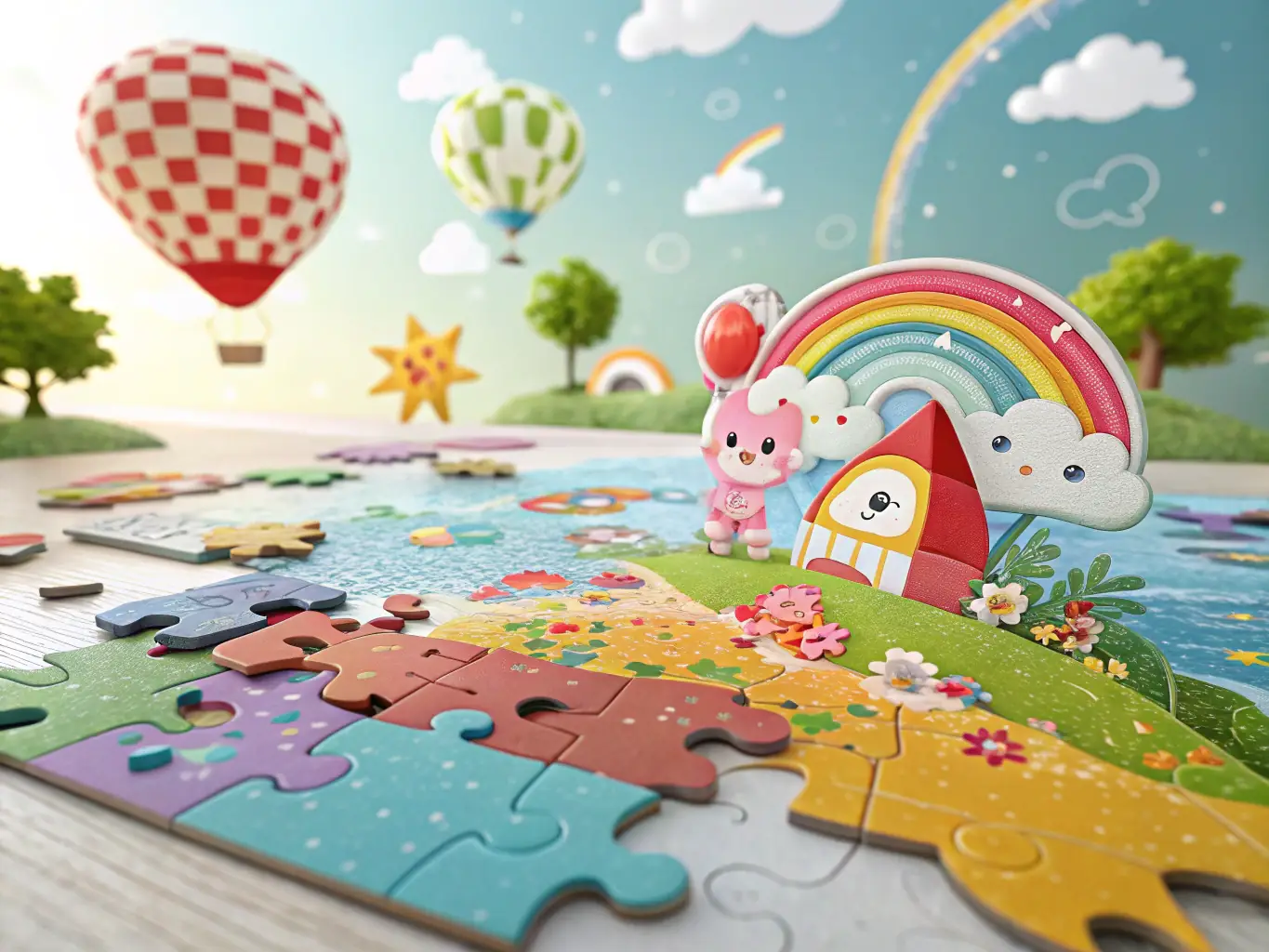 A colorful and engaging image from 'Puzzle Paradise' highlighting its unique puzzle mechanics and vibrant design.