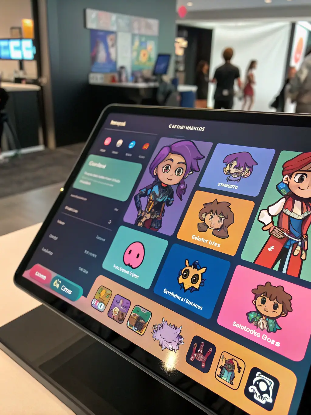 A close-up shot of a character customization screen in one of Glory Fox's games, showcasing the level of detail and personalization options available to players.